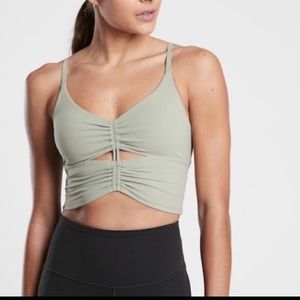 Athleta cinch Longline Sports Bra/crop Top